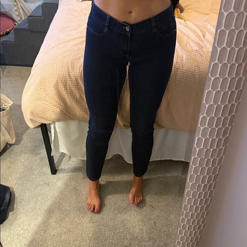 White House Black Market Dark Indigo Skinny Jeans